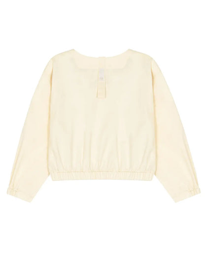 *Pre-order* V neck String Shirt - Butter Cream