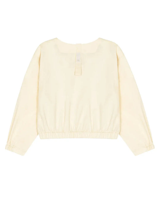 *Pre-order* V neck String Shirt - Butter Cream