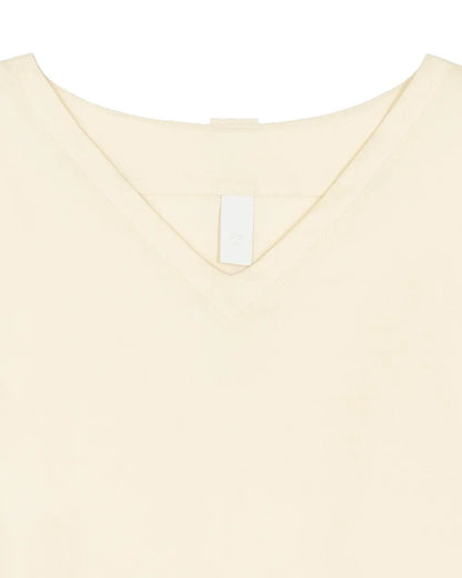 *Pre-order* V neck String Shirt - Butter Cream